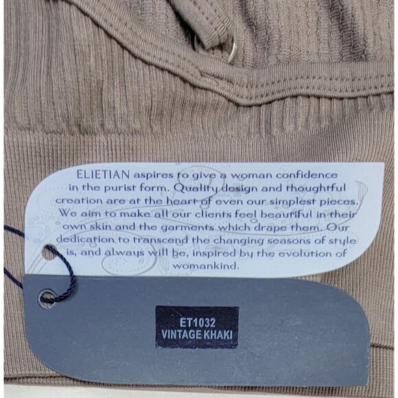 Elietian Ultra Soft Bralette Extreme Stretch Seamless Brown/Taupe Womens New - Picture 4 of 5